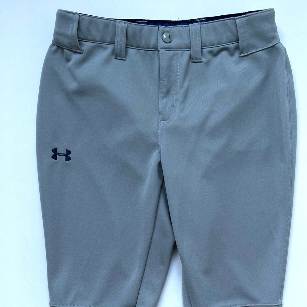 Women''s LIGHT GREY Size Small Under Armor softball pants